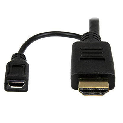 StarTech 3ft Active HDMI to VGA Cable, 1920 x 1200, 1080p, M/M (HD2VGAMM3) | Active HDMI to VGA monitor, Display or projector cable, 1m, Adapter and cable in one, Male to male - size: HDMI to VGA Cable - 3ft / 1m