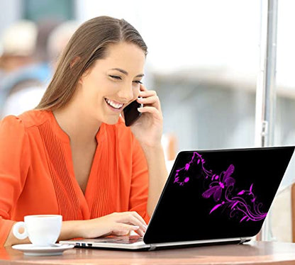 Laptop Notebook Skin Sticker Cover Decal Fits 12 13 13.3 14 15 15.4 15.6 inch Laptop Protector Notebook PC | Easy to Apply, Remove and Change Styles (Nice Butterfly) - color: Nice Butterfly