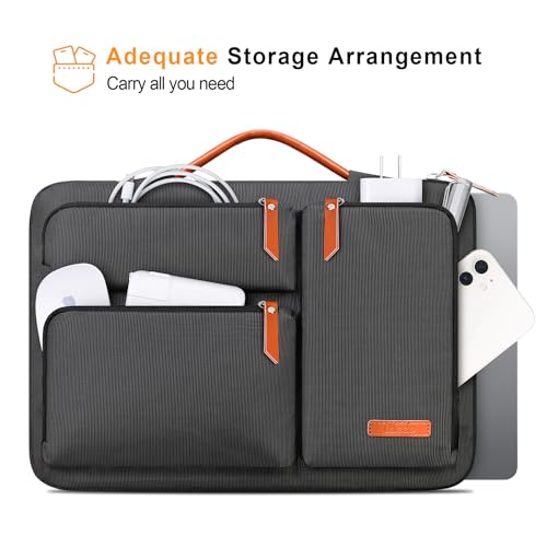 Lacdo 360° Protective Laptop Sleeve Case for 13 inch MacBook Air M5 A3449 (2026), M4 A3240 2025, M3 A3113, A2681, A2337, 13" MacBook Neo A18 Pro A3404 (2026), iPad Air/Pro 13 M5 Computer Bag, Black - color: Black, size: New MacBook Air/Neo/Pro 13 Inch