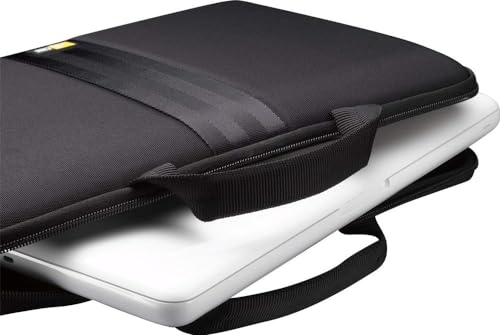 Case Logic 13.3" Molded Laptop Sleeve (QNS-113-BLACK), One-Size | Hard shell laptop protection with neoprene construction and 13 inch compatibility