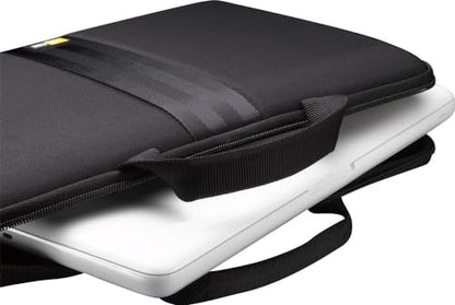 Case Logic 13.3" Molded Laptop Sleeve (QNS-113-BLACK), One-Size | Hard shell laptop protection with neoprene construction and 13 inch compatibility