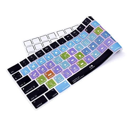 Keyboard Cover for Apple iMac Magic Wireless Keyboard US&EU Layout | Final Cut pro X,Silicone,Protective Skin,with Numeric Keypad MQ052LL/A,A1843, Washable&Reusable,Full Protection,Precise Fit - color: Final cut pro X
