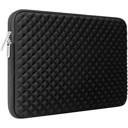 RAINYEAR 11 Inch Laptop Sleeve Shockproof Diamond Foam Padded Case, Black | Protective Soft Fluffy Lining Carrying Bag Case Compatible with 11.6'' MacBook Air 13” MacBook Neo A18, 11" Computer Notebook - color: Black, size: 11"-11.6"