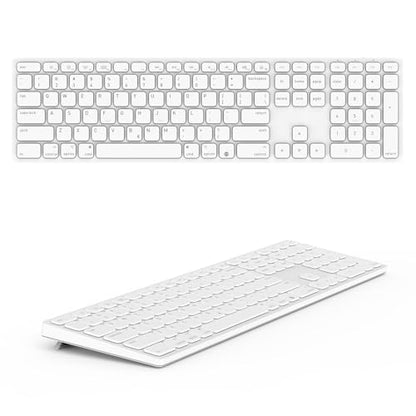 Wireless Bluetooth Keyboard with Numeric Keypad for Apple Mac OS | Rechargeable design. Fully compatible with iMac, Mac Mini/Pro, MacBook Air/Pro, iPad.