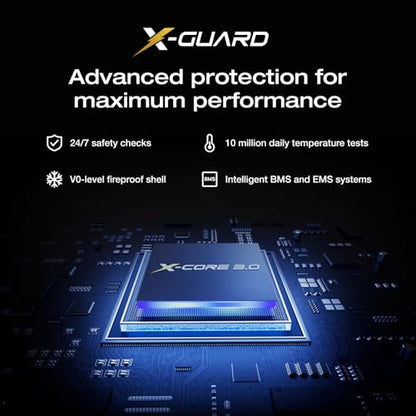 EF ECOFLOW Rapid Pro X Power Bank, 27650mAh 4-Part with 300W Output, Portable Charger with 140W Built-in Cable, for MacBook, iPhone, Laptops, and More - size: Rapid Pro X 27K mAh