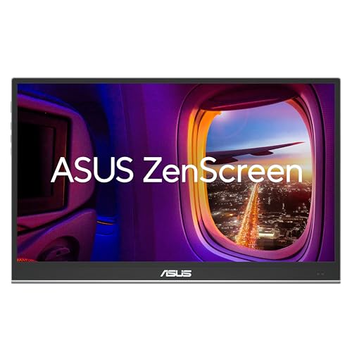 ASUS ZenScreen 16” OLED USB-C portable monitor (MQ16AHE) – Full HD, 100% DCI-P3, 1ms, HDR-10, Mini HDMI, Eye Care, Proximity Sensor, 360° kickstand, Compatible with Laptops, Smartphones, 3 yr warranty - style: 16" OLED USB-C kickstand