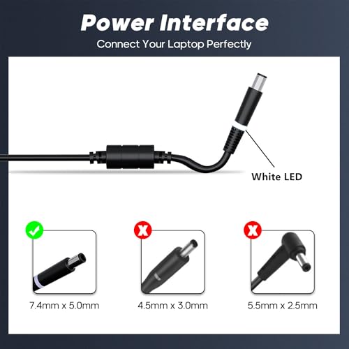 330W Slim AC Charger Adapter - for Dell Alienware M18X, M17, R3, R4, X16, X17, X51, G16 7630 7620, G15 5530, Area-51m - DA330PM201, DA330PM111, LA330PM190, ADP-330AB B - Laptop Power Supply Cord