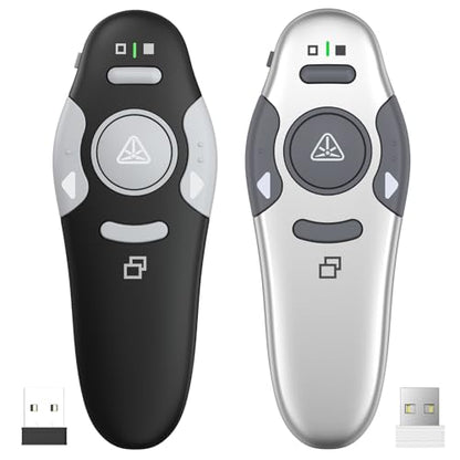 QUI Presenter Remote USB A Bundle | One Black & One Silver