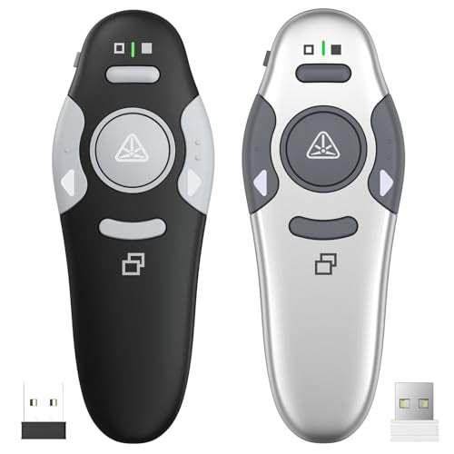 QUI Presenter Remote USB A Bundle | One Black & One Silver