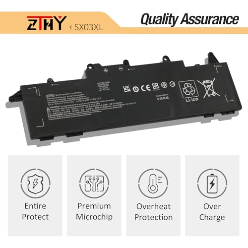 45Wh SX03XL Laptop Battery Replacement for HP ProBook X360 435 G7 G8 G10 | 1F3G6EA 1F3G9EA 1Q2W3ES 1V2Y7PA 1L3L2EA 3S071AV 17G35UT 3A5N2EA SX03045XL L77689-2B1 L77689-2B2 L78125-005 L78125-006 11.4V - size: 10.35*3.15*0.24 inch SX03XL