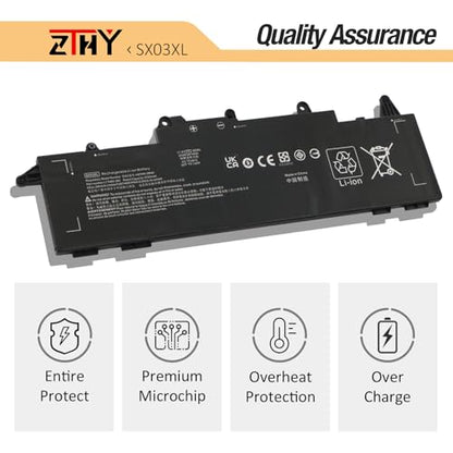 45Wh SX03XL Laptop Battery Replacement for HP ProBook X360 435 G7 G8 G10 | 1F3G6EA 1F3G9EA 1Q2W3ES 1V2Y7PA 1L3L2EA 3S071AV 17G35UT 3A5N2EA SX03045XL L77689-2B1 L77689-2B2 L78125-005 L78125-006 11.4V - size: 10.35*3.15*0.24 inch SX03XL