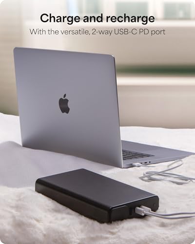 mophie powerstation pro AC (2023)-27,000 mAh External Battery compatbile With MacBook&iPad Portable PD battery with 100W of AC&60W USB-C Fast Charge integrated carry strap-USB-C cable included, Black - size: 27,000 mAh, style: Gen 2