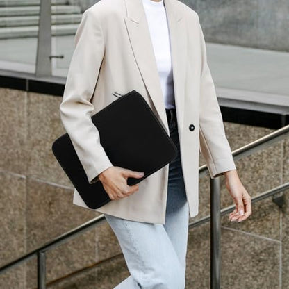 CALLARON Neoprene Laptop Sleeve 13-inch Tablet Protective Bag Lightweight Travel Storage Case for Office and Students Black