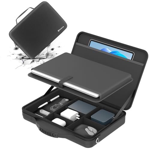 Smatree Hard Laptop Shoulder Case for 13.3-14 inch HP OmniBook 5 Flip 14 | for 13.3-14 inch HP OmniBook 5 Next GAI 14/7 Aero NGAI 13,OmniBook Ultra Flip 14/Next GAI 14t,OmniBook-X-14/Next-Gen-AI 14 - color: Black for Hp, size: for 13.3-14inch OmniBook/Spe