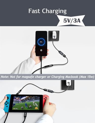 Male Adapter 5gbps High Speed Transfer, USB A to USB C Adapter Charger Coverter for iPhone 15 16 17 Samsung S23, USB C Headphone U Disk PC(100cm) - size: 1m/3.2Ft