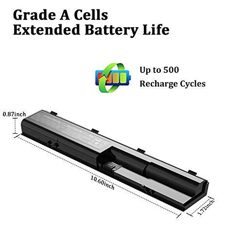 4430s Laptop Battery Replacement Fit for HP Probook 4540s 4440s 4530s 4535s 4545s 4431s 4435s 4330s Series, fits Laptop Part Number 633805-001 PR06 PR09 HSTNN-IB2R 633733-321 11.1V 5200mAh - color: 5200mAh 4430 battery