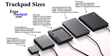 Precision Touchpad Wired USB Windows 10 ETP001PTP Most Accurate Pad for PC, 2,3,4 Finger Adjustable Programmable Gestures
