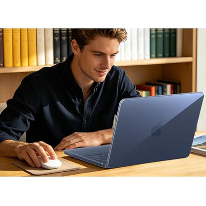 Case Compatible with MacBook Neo 13 inch Laptop 2026 (Model A3404), Scratch Resistant Protective Hard Shell Cover, Crystal Indigo - color: Crystal Indigo
