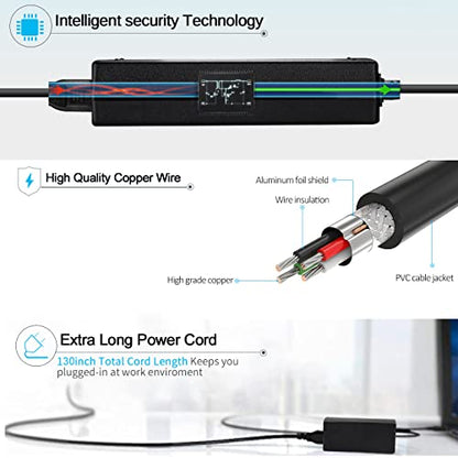 65W Laptop Charger Compatible with HP Pavilion x360 14/15/17 | Envy 13 15 X360,Elitebook 840 G5, ProBook Chromebook Stream Series,Spectre X360 (Blue Tip), 710412-001 19.5V 3.33A Adapter