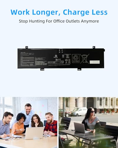 76Wh C41N2101 0B200-04110100 Laptop Battery Replacement for Asus for ROG Zephyrus G14 GA402 GA402R / for Zenbook Pro 14 Duo OLED UX8402ZA /for VivoBook Pro 15X OLED K6501ZM 15.48V High performance - style: C41N2101