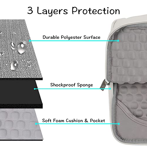 MOSISO Laptop Case 13.3 inch, 13-13.3 inch Laptop Sleeve with Handle Compatible with MacBook Air/Pro 13/Pro 14 M5 M4 M3 M2 M1,HP Dell ASUS Lenovo, Polyester Multifunctional Computer Bag, Gray - color: Gray, size: 13.3 inch