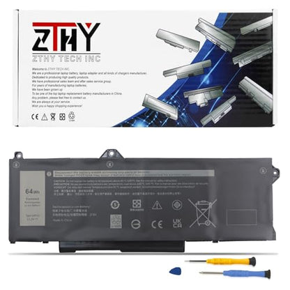 64Wh GRT01 Laptop Battery Replacement for Dell Latitude 5421 5431 5521 5531 | Precision 3470 3561 3571 3581 3591 Mobile Workstation Alienware m17 R5 AMD Gaming Battery 00P3TJ 0P3TJ 0R05P0 05RGW 4-Cell - size: 9.25*3.58*0.28 inch GRT01