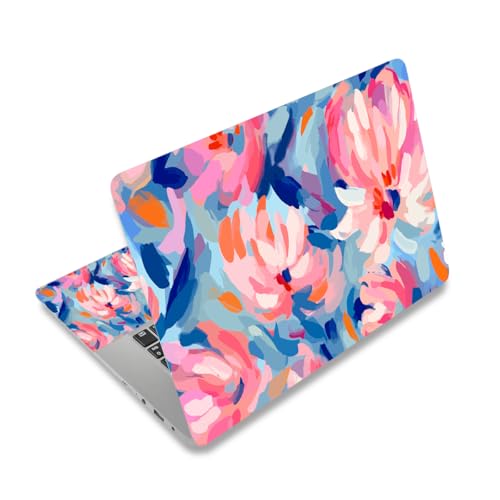 AIMSA Laptop Skin Sticker Decal, 17 17.3 inch Laptop Art Decal Universal Cover, Decorative Stickers Notebook Skin Protector, Abstract Oil Painting Flower - color: Abstract Oil Painting Flower