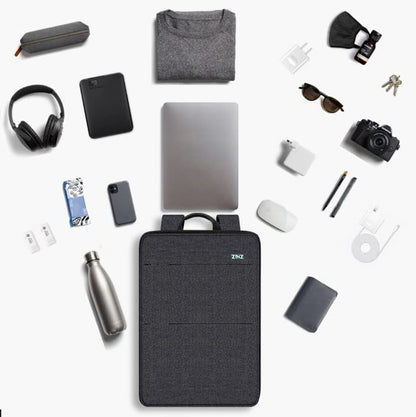 Slim & Expandable Laptop Backpack Water Resistant Backpack Travel Backpack Compatible with MacBook Air/Pro/Neo 13-14 inch, XPS 13/14, Surface 13.5" and Most 13-14 Notebooks，B01K01 - color: B01k01, size: 13"-14"