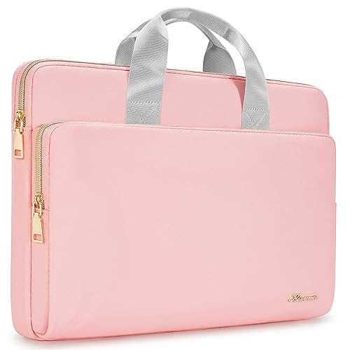 KIZUNA Laptop Sleeve Case 17 Inch Computer Carrying Handbag for LG gram 17/17.3" MSI 17/Dell G7/17 Lenovo IdeaPad 3i Gen7/17.3" HP ProBook 470/17.3" Lenovo Legion 5 / 5i,Pink - color: Pink, size: 17 Inch
