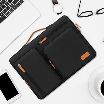 MOSISO 360 Protective Laptop Case 17.3 inch, 17-17.3 inch Laptop Sleeve | Compatible with Dell HP Lenovo Asus Acer Alienware, Side Open Carrying Case with 4 Zipper Pockets, Black - color: Black, size: 17.3 inch