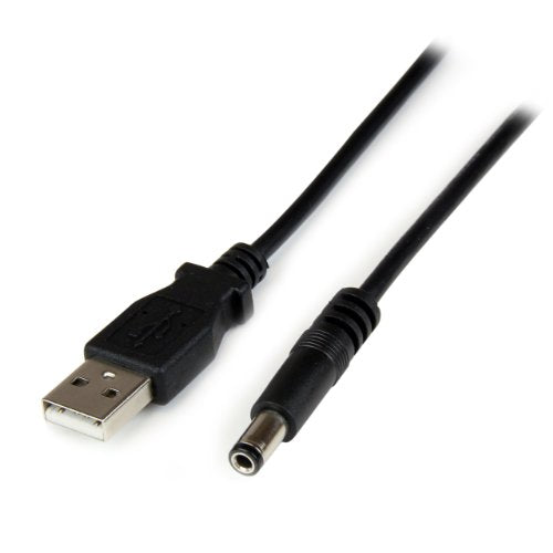 StarTech 1m USB to Type N Barrel 5V DC Cable, 5.5mm (USB2TYPEN1M) - size: 3 ft / 1m, style: Type N