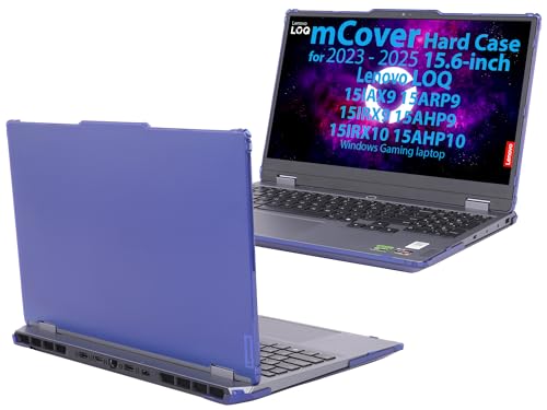 mCover Case ONLY Compatible for 2023-2025 15.6" Lenovo LOQ 15IAX9 15ARP9 15IRX9 15AHP9 15IRX10 15AHP10 Series Windows Computers (NOT for Other Lenovo Models)- Blue - color: Blue