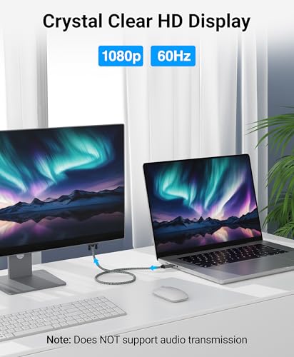 BlueRigger 6FT DisplayPort to VGA Cable - DP to VGA Monitor Cable, Uni-Directional, Male to Male, Compatible with Laptop, Monitor, Desktop, HDTV - size: 6FT, style: DP-VGA