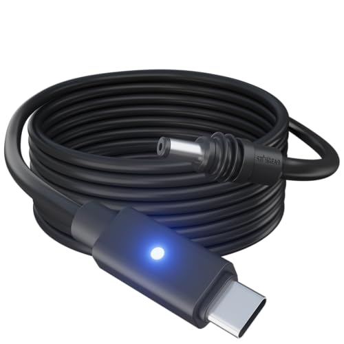 Starlink Mini Cable 6.5FT, 16AWG Starlink Cable with Indicator Light 140W USB C to DC, Accessories for Starlink Work with 100W+ PD Source, Compatible with 28V PPS 20V PD Protocols - size: 6.5FT with LED