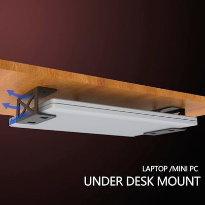 Under Desk Laptop/Mini PC Storage Mount,CPU Holder,Compatible with Dell OptiPlex,Mac Book,Mac mini and More.
