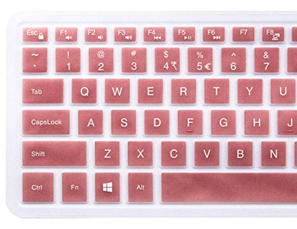 Keyboard Skin Compatible 2018 15.6 inch Dell G3 G5 G7 Series, 17.3 inch Dell G3 Series, 15.6" Dell Inspiron 15 3000 5000 7000 Series, 17.3" Dell Inspiron 17 5000 Series (with Numeric Keypad) Rose Gold - color: Rose Gold