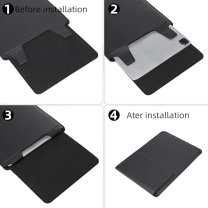 13 Inch Laptop Sleeve with Stand Slim Case for MacBook Neo/Dell XPS - color: Black, size: 13-13.3 Inch