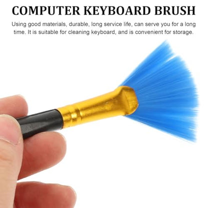 Soft Bristle Computer Cleaning Brush Set 10 Pieces for Electronics Dust Removal Keyboard Laptop Fan Cleaning Kit Portable Anti-Static Tools for Detailed Maintenance
