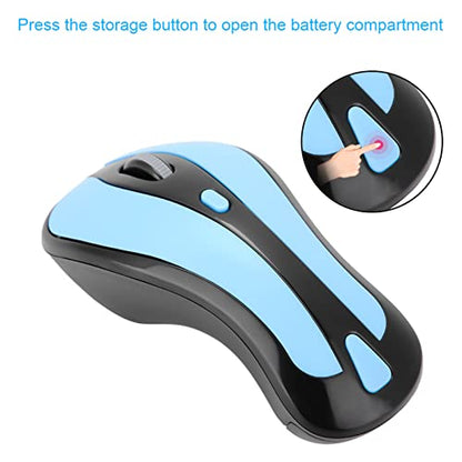 Wireless Optical Air Mouse 2.4G Gyroscope Fly Mouse with USB Nano Receiver, 1600 DPI Dual Mode Presentation Remote for PC Laptop Smart TV Projector
