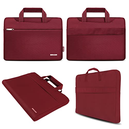 IBENZER Compatible with MacBook Pro 13 Inch Case 2015 2014 2013 end 2012 A1502 A1425, Hard Shell Case with Bag & Keyboard Cover & Screen Film for Old Version Mac Pro Retina 13, Wine Red, R13-WR+3SP - color: Wine Red
