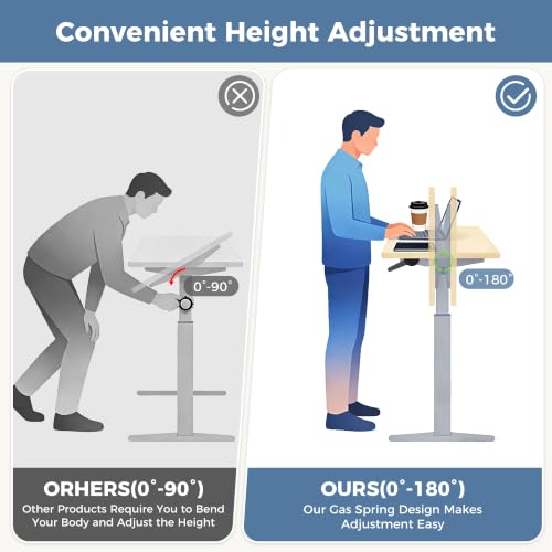 DUMOS Rolling Desk, Laptop Desk, Overbed Table with Wheels | Mobile Overbed Bedside, Portable Computer Workstation, Bed Sofa Couch, Adjustable Height, Chocolate - color: Chocolate