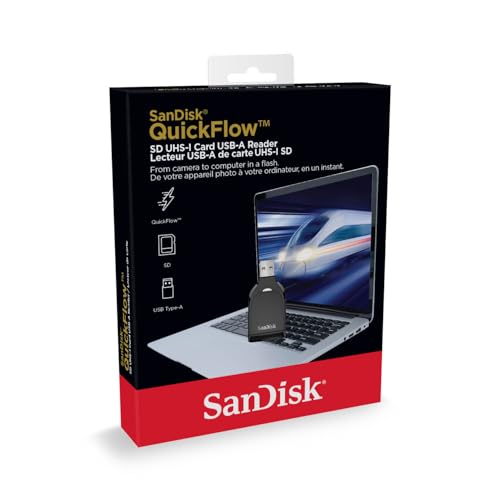 SANDISK QuickFlow SD UHS-I Card USB-A Reader - SDDR-C731-GNANN