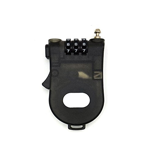 Crysto 3-Foot Retractable Cable Password Lock - color: Black