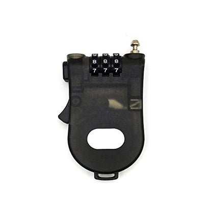 Crysto 3-Foot Retractable Cable Password Lock - color: Black