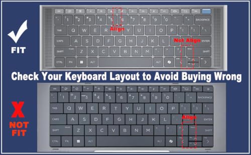 Keyboard Cover for 2026 2025 HP OmniBook 5 14 inch & OmniBook 7 14", OmniBook 5/7 14-fp0057nr 14-he0017nr 14t-hh000 14t-hk000 14z-hm000 14z-hn000 14-kf0712nr 14t-km000 14-fr0017nr 14-fs0000 14t-hg000 - color: Ombrepink