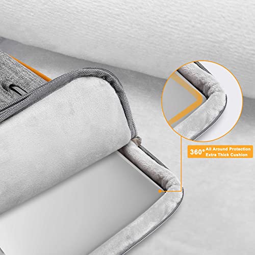 MOSISO 360 Protective Laptop Shoulder Bag, 15-16 inch Computer Bags | Compatible with MacBook Pro 16 inch, HP, Dell, Lenovo, Asus, Side Open Messenger Bag with 4 Zipper Pockets, Gray - color: Gray, size: 16 inch