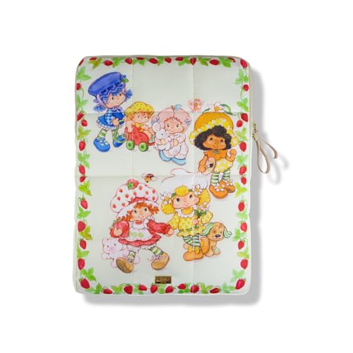 Sonix | Puffy Laptop Sleeve | 15-16 Inch, Quilted Pillow Puffer Laptop Carrying Case, Computer Sleeve | Berry Besties - color: Strawberry Shortcake - Berry Besties
