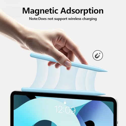 Stylus Pen for iPad 6-11th Gen 2X Fast Charge, Palm Rejection-Blue | Tilt Sensitivity, USB-C Charge, Compatible with 2018-2026 Apple Pencil iPad Pro 11/12.9/13, Air 3/4/5/M2/M3/M4, mini 5/6/7 - color: Blue