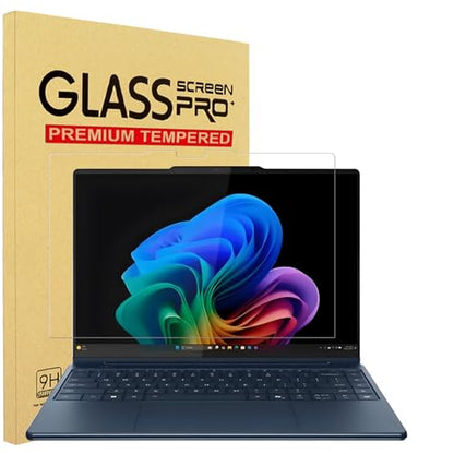 YINOVEEN Tempered Glass Screen Protector for Lenovo Yoga 9 14-Inch | 2026 2025 Compatible, 14IMH9 / Yoga 9i Aura Edition 14ILL10, 9H Hardness, Scratch Resistant - color: Tempered Glass