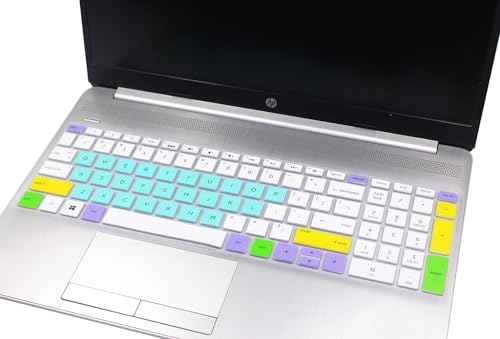 Keyboard Skin Compatible for HP Spectre X360 15-EB 15-df 15-ch 15-eb1043dx /HP Pavilion 15-cs/cc/cb/bw/bs/dw/dk/da/dq/dp Series 15-cs3065cl 15-dk0056wm dk0046nr 15-dq1071c1 15-dw0081wl (Mix Colors) - color: Mix Colors